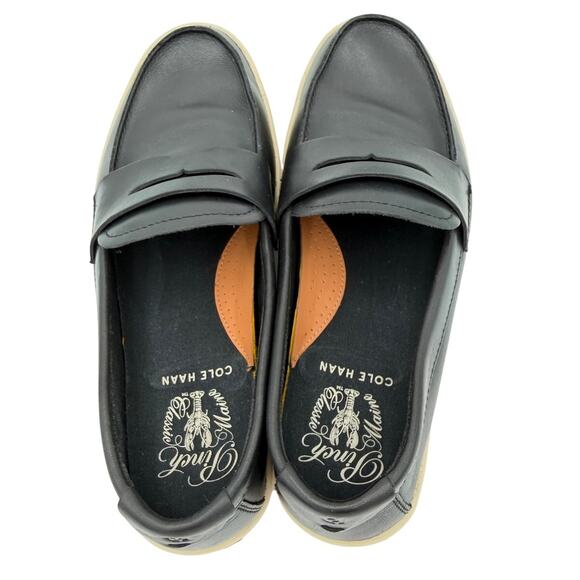 Cole Haan Pinch Penny Loafer Mens 9 Black Leather Slip On 